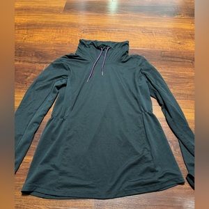 Columbia Shirt Women large Black Long Sleeve Turtle Neck Pullover